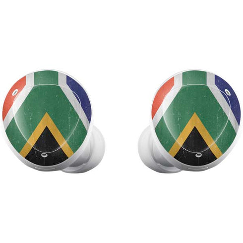 South Africa Flag Distressed Galaxy Buds Plus Skin
